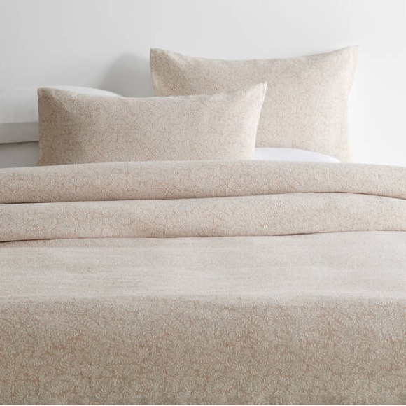 Urban Barn Other - Urban Barn Catrin Cotton Duvet Set Queen Sized Tan Ivory